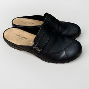 ComfortPlus by Predictions Black Slip-On Clogs Size 7.5 Comfort Mules
